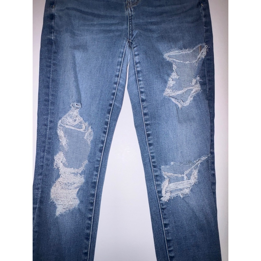 American Eagle Outfitters Hi Rise Jeggings Distressed Jeans Womens Size 6 Short - Picture 6 of 10